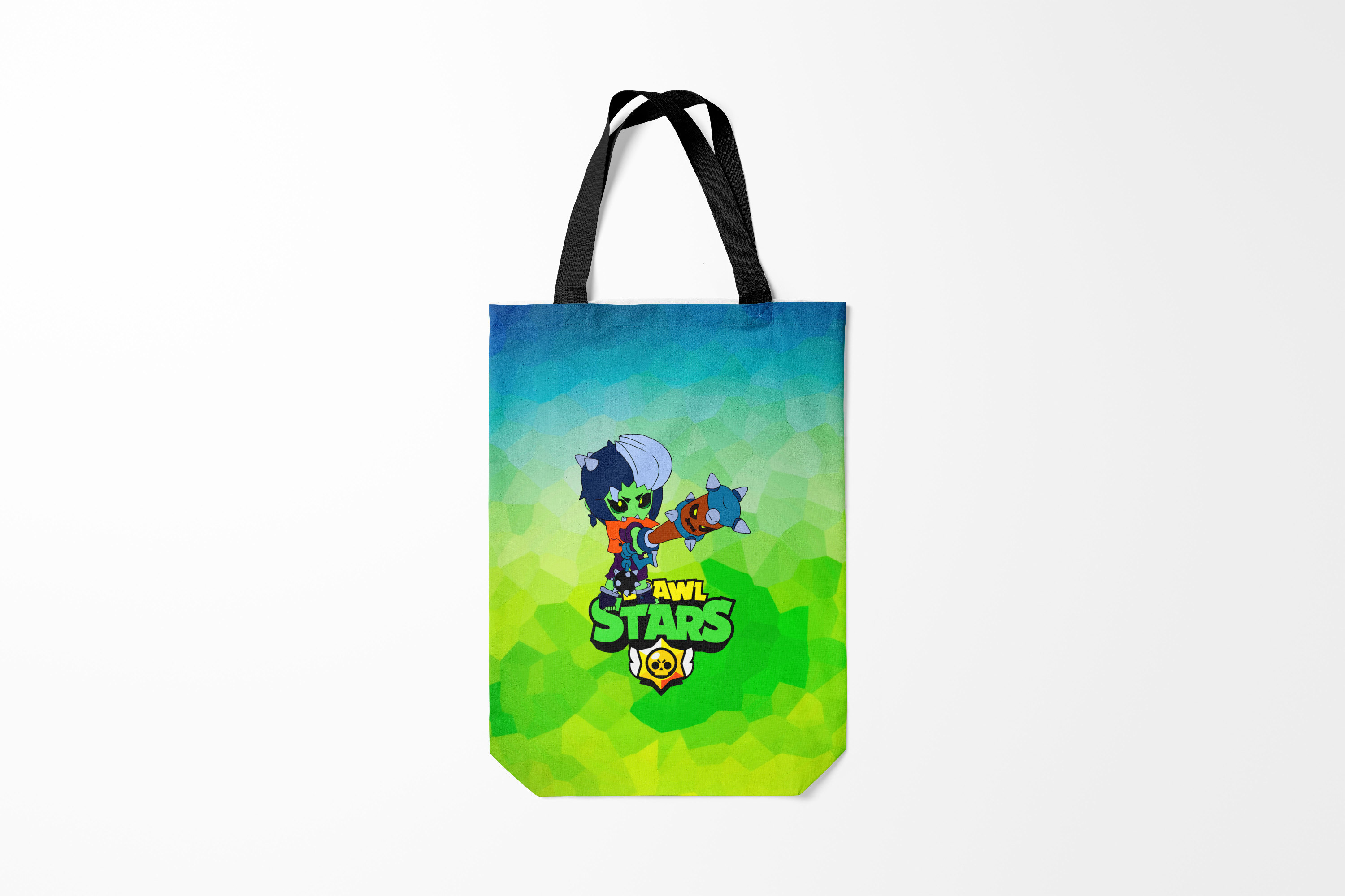 

Сумка шoппер унисекс Burnettie Brawl Stars Stars/Zombibi,, Brawl Stars Stars/Zombibi