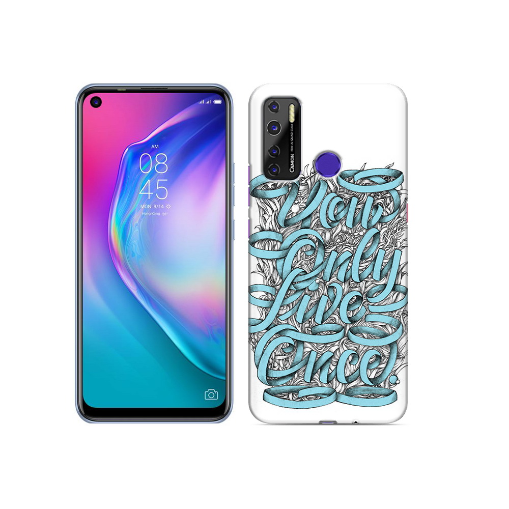 

Чехол MyPads Tocco для Tecno Camon 15 слова из ленты абстракция, Прозрачный, Tocco