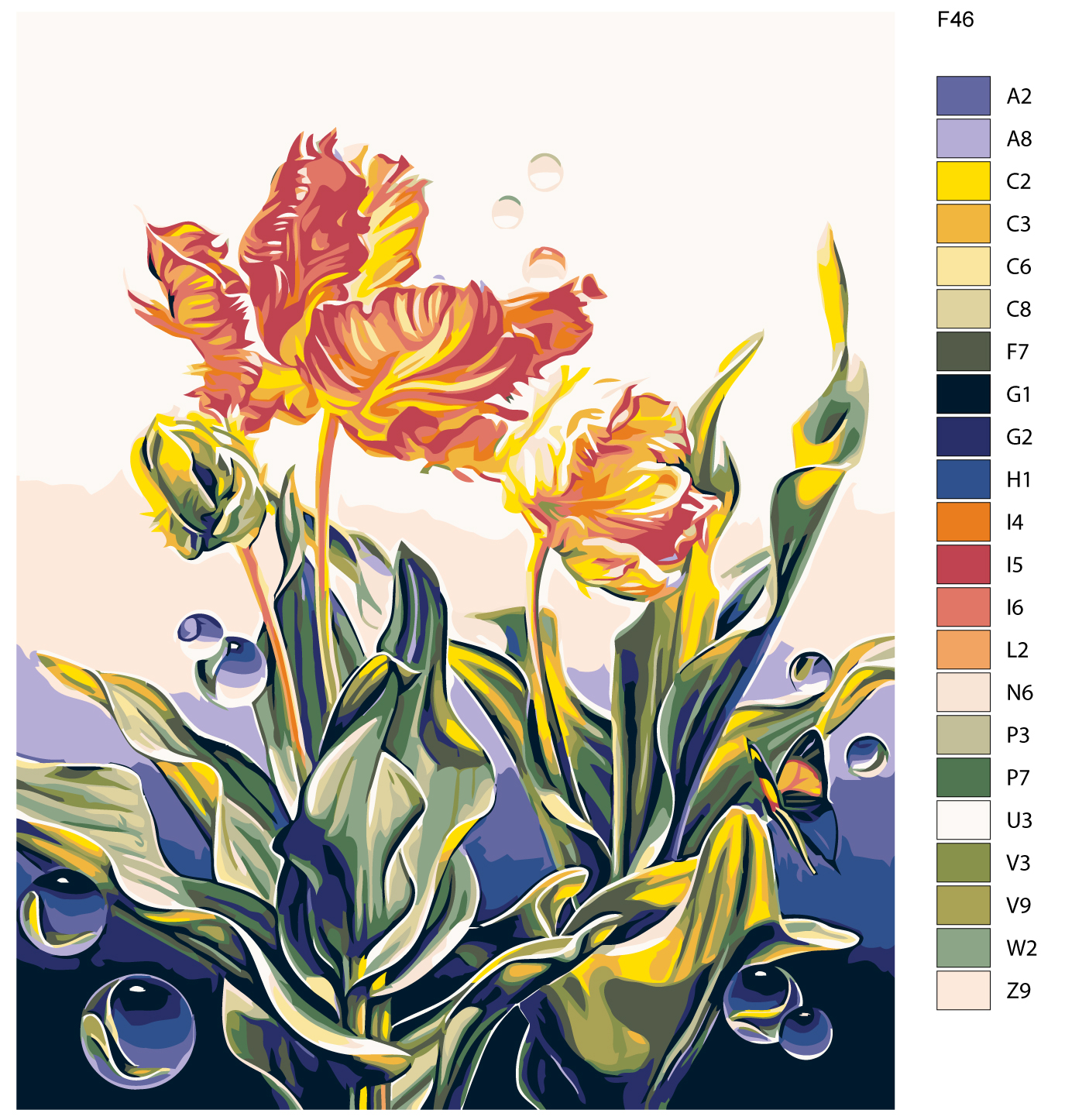 

Картина по номерам, Живопись по номерам, 48 х 60, F46, F46