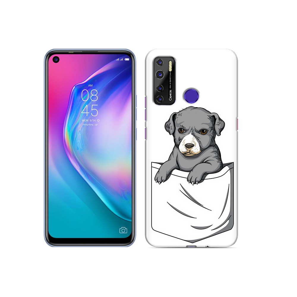 

Чехол MyPads Tocco для Tecno Camon 15 собачка в кармане, Прозрачный, Tocco
