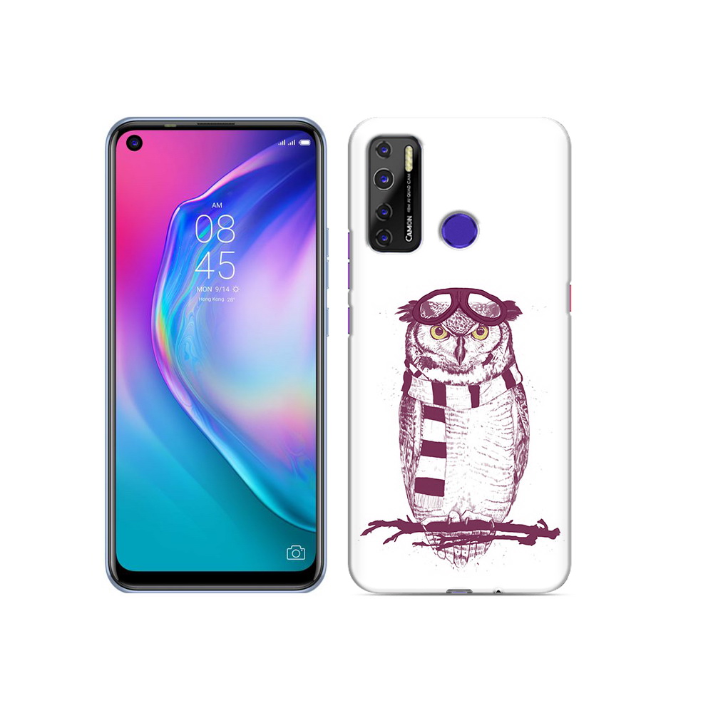 

Чехол MyPads Tocco для Tecno Camon 15 сова-летчик, Прозрачный, Tocco