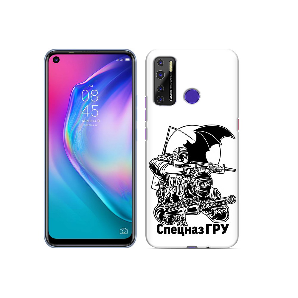 

Чехол MyPads Tocco для Tecno Camon 15 спецназ гру, Прозрачный, Tocco