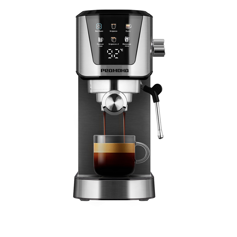 

Рожковая кофеварка REDMOND CM716 черный, CM716