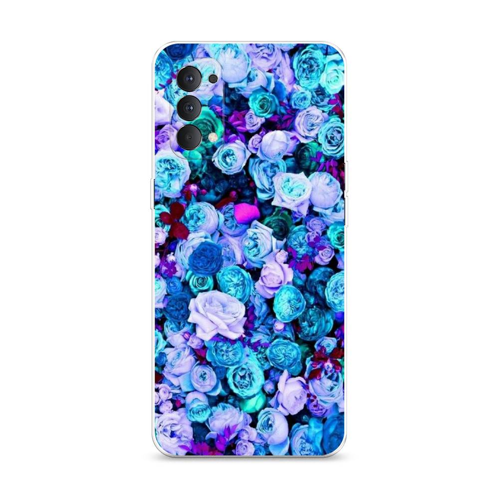 

Чехол на Oppo Reno 4 4G "Цветочный ковер", Фиолетовый, 259450-2