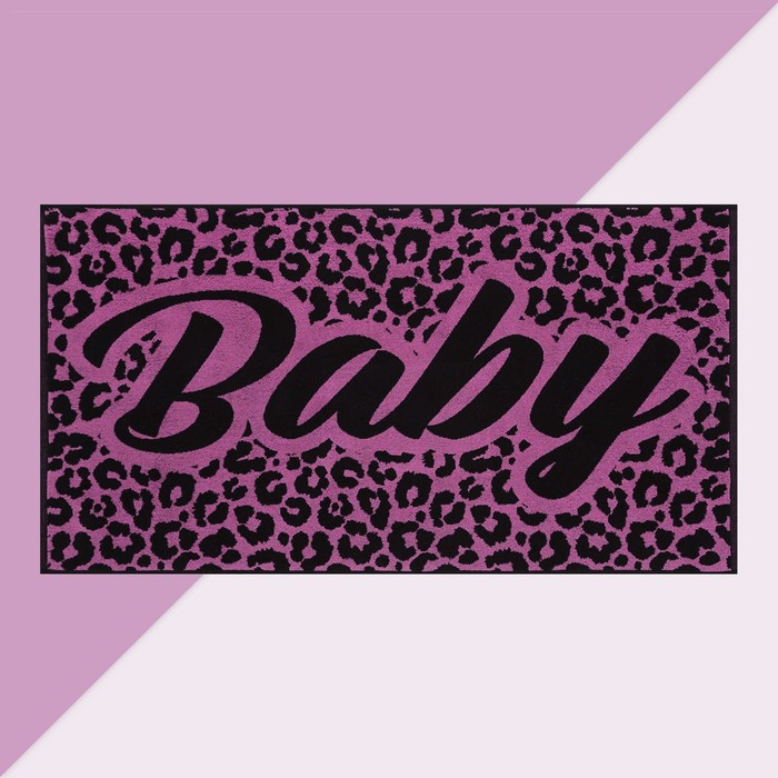

Полотенце махровое Этель Baby 67х130 см, 420 гр/м2, 100% хлопок, Черный