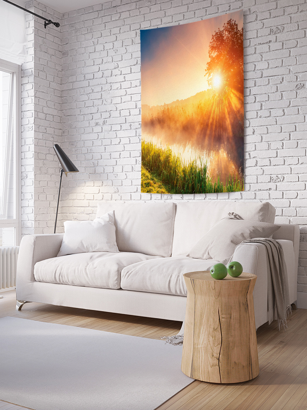 

Вертикальное фотопанно на стену JoyArty Утренний туман 100x150 см, Утренний туман