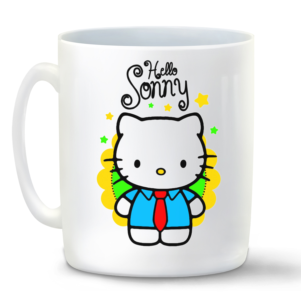 

Кружка белая CoolPodarok Hello Sonny