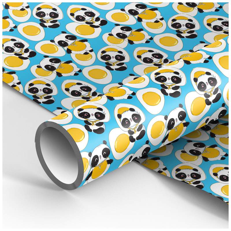 

Упаковочная глянцевая бумага Meshu "Cute pandas" 325748, 70x100см, 10 штук