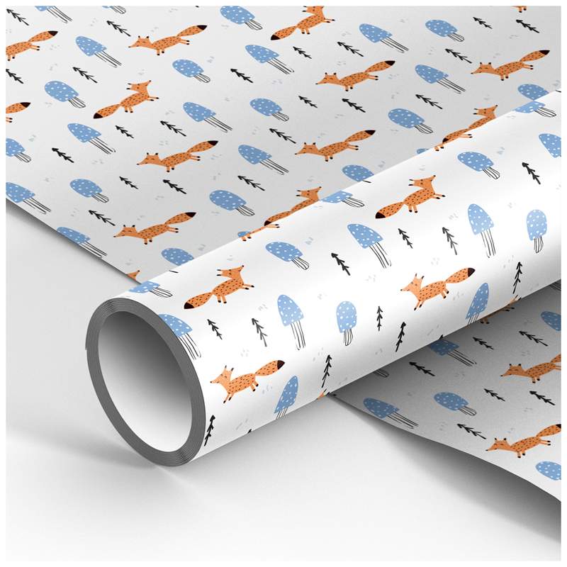 

Упаковочная глянцевая бумага Meshu "Foxes" 325751, 70x100см, 10 штук