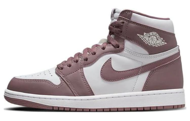 

Кеды унисекс Jordan Air Jordan 1 High OG Mauve коричневые 41 EU, Коричневый, Air Jordan 1 High OG Mauve