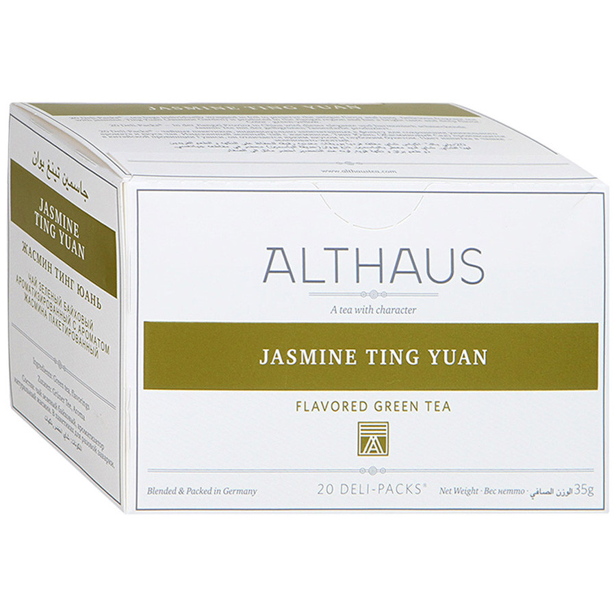 Чай Althaus Jasminе Ting Yuan зеленый с ароматом жасмина 20 пакетиков по 1.75 г