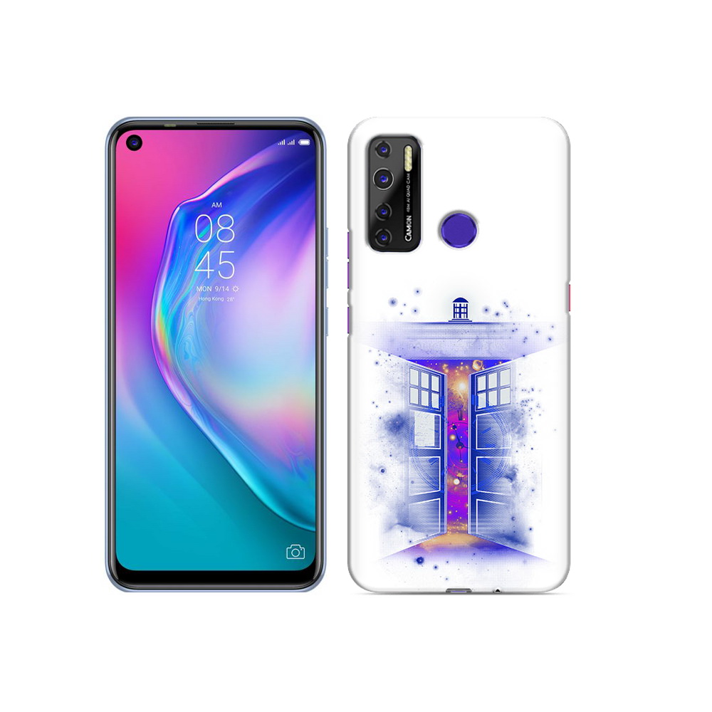 

Чехол MyPads Tocco для Tecno Camon 15 фиолетовый уголок абстракция, Прозрачный, Tocco