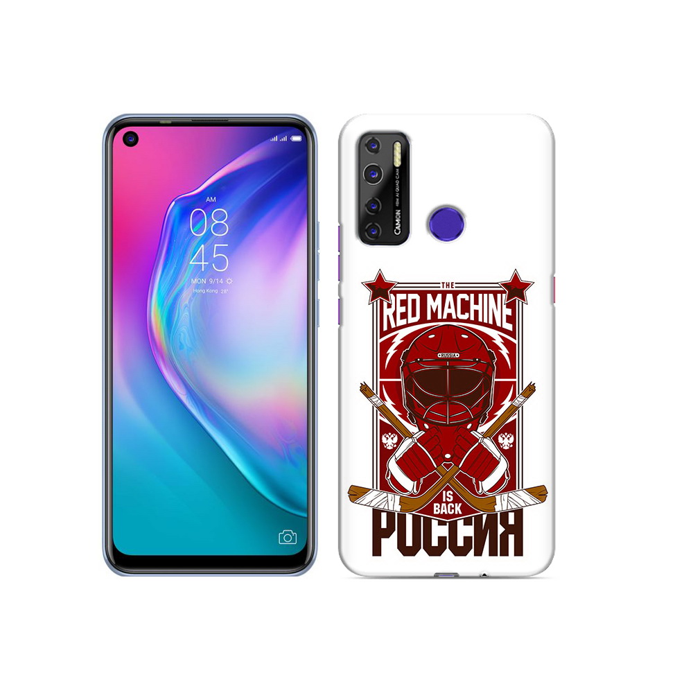 

Чехол MyPads Tocco для Tecno Camon 15 хоккей россия, Прозрачный, Tocco