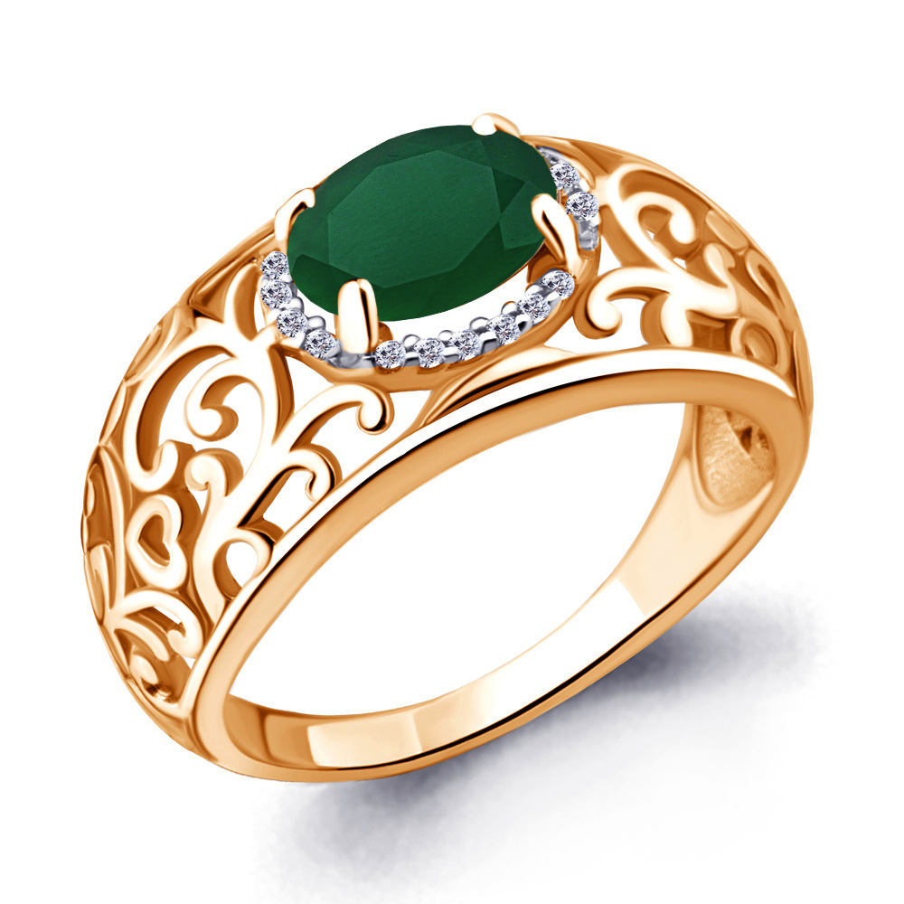 

Кольцо из серебра р. , AQUAMARINE 6543409А_925_з, 6543409А_925_з
