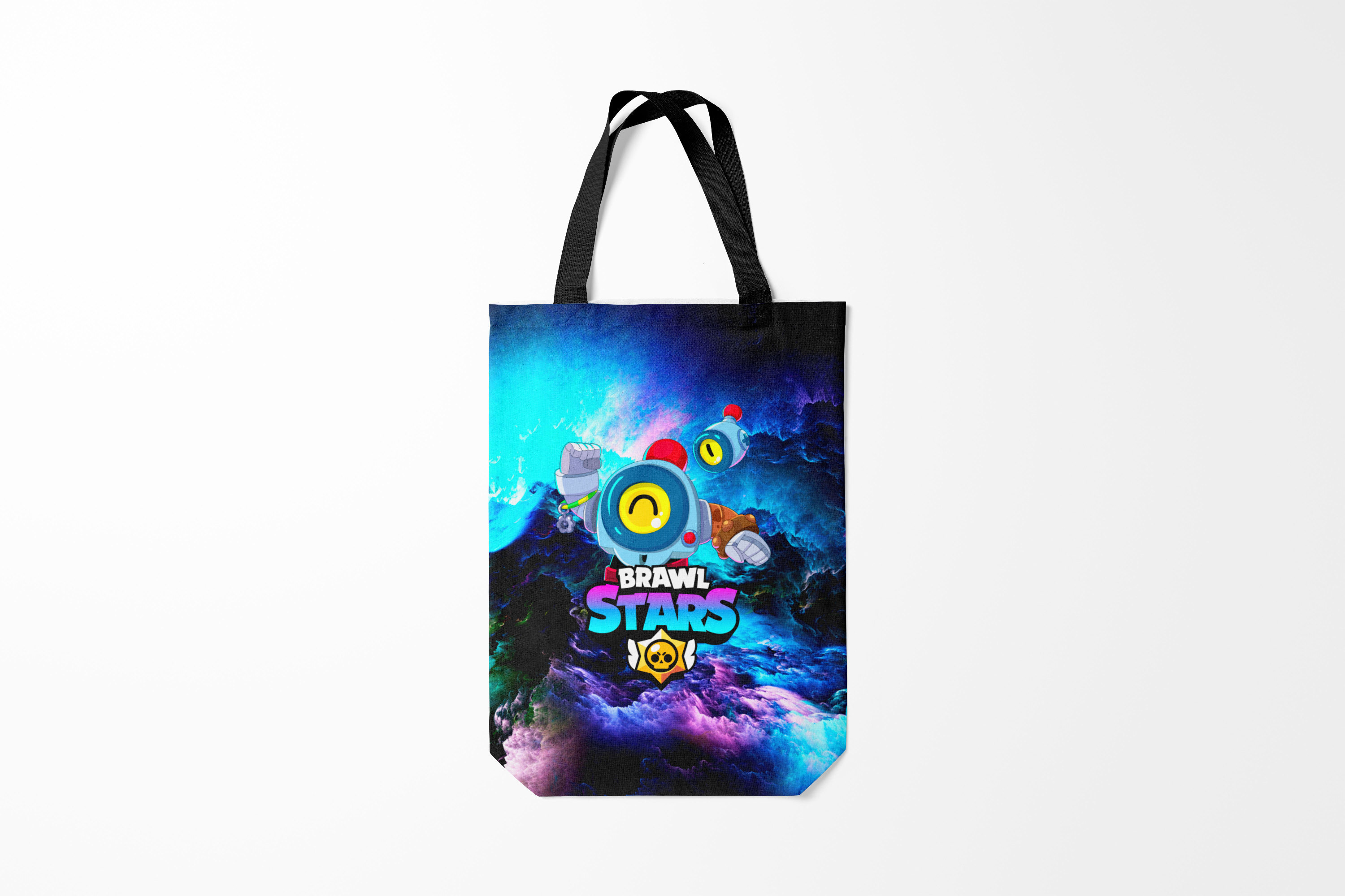 

Сумка шoппер унисекс Burnettie Brawl Stars NANI SPACE NEON,, Brawl Stars NANI SPACE NEON