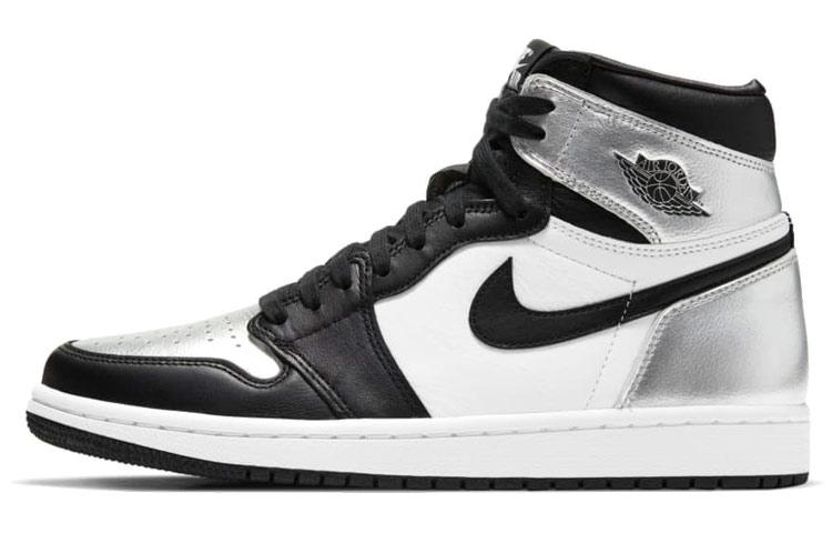 

Кеды унисекс Jordan Air Jordan 1 high og retro silver toe разноцветные 39 EU, Разноцветный, Air Jordan 1 high og retro silver toe