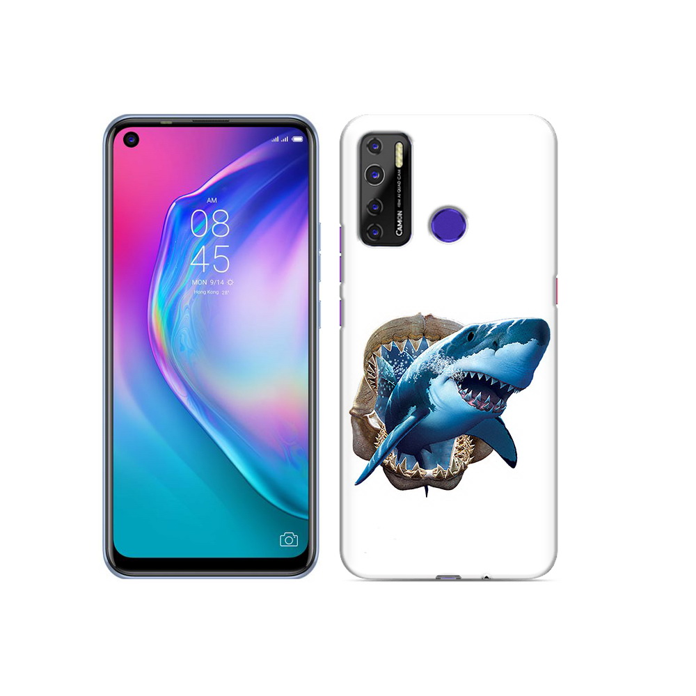 

Чехол MyPads Tocco для Tecno Camon 15 челюсти, Прозрачный, Tocco