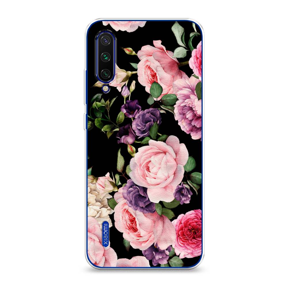 

Чехол Awog на Xiaomi Mi CC9E/Mi A3 "Пионы на черном", Разноцветный, 36050-8