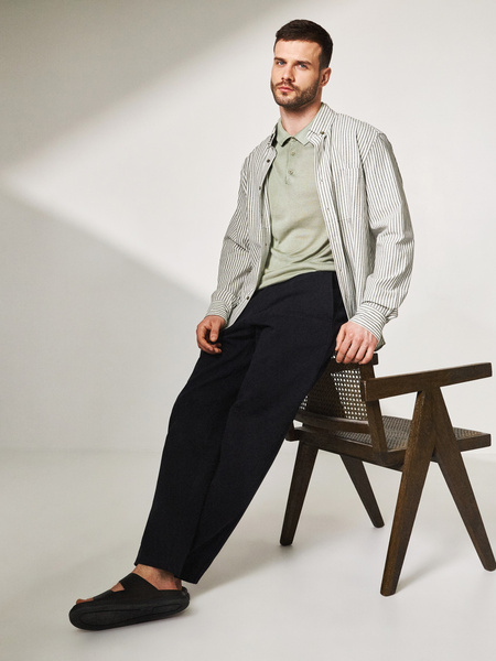 

Брюки мужские ZARINA 3225306906 черные S, Черный, 3225306906