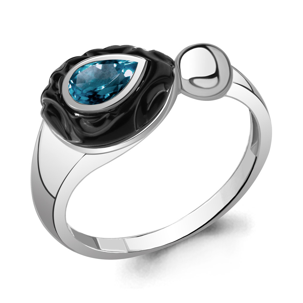 

Кольцо из серебра р. 18,5 AQUAMARINE 6911908_925_р, 6911908_925_р