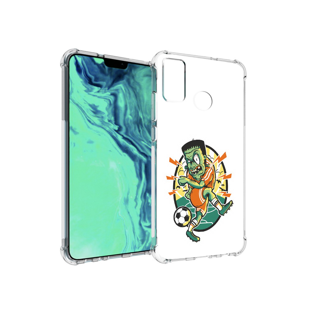 

Чехол MyPads Tocco для Huawei 9X Lite зомби футболист, Прозрачный, Tocco