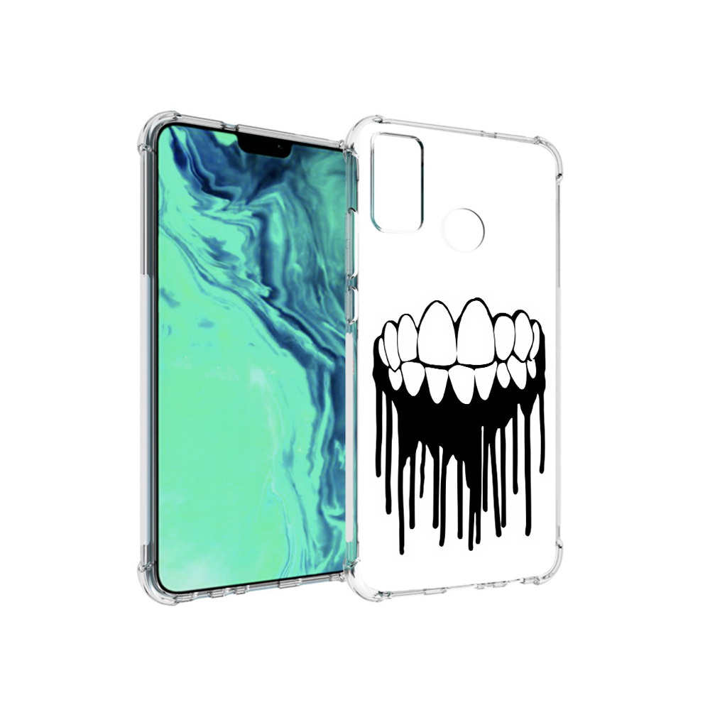 

Чехол MyPads Tocco для Huawei 9X Lite зубы, Прозрачный, Tocco