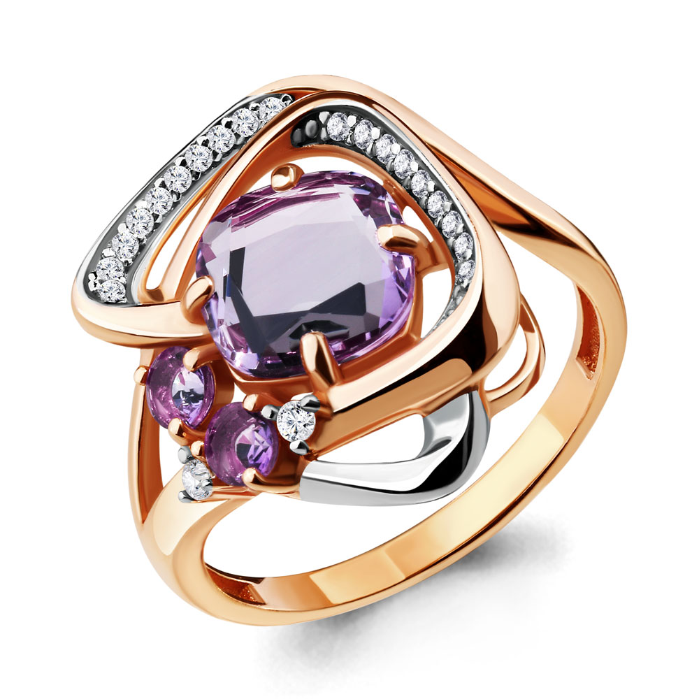 

Кольцо из серебра р. , AQUAMARINE 6907904А_925_з, 6907904А_925_з