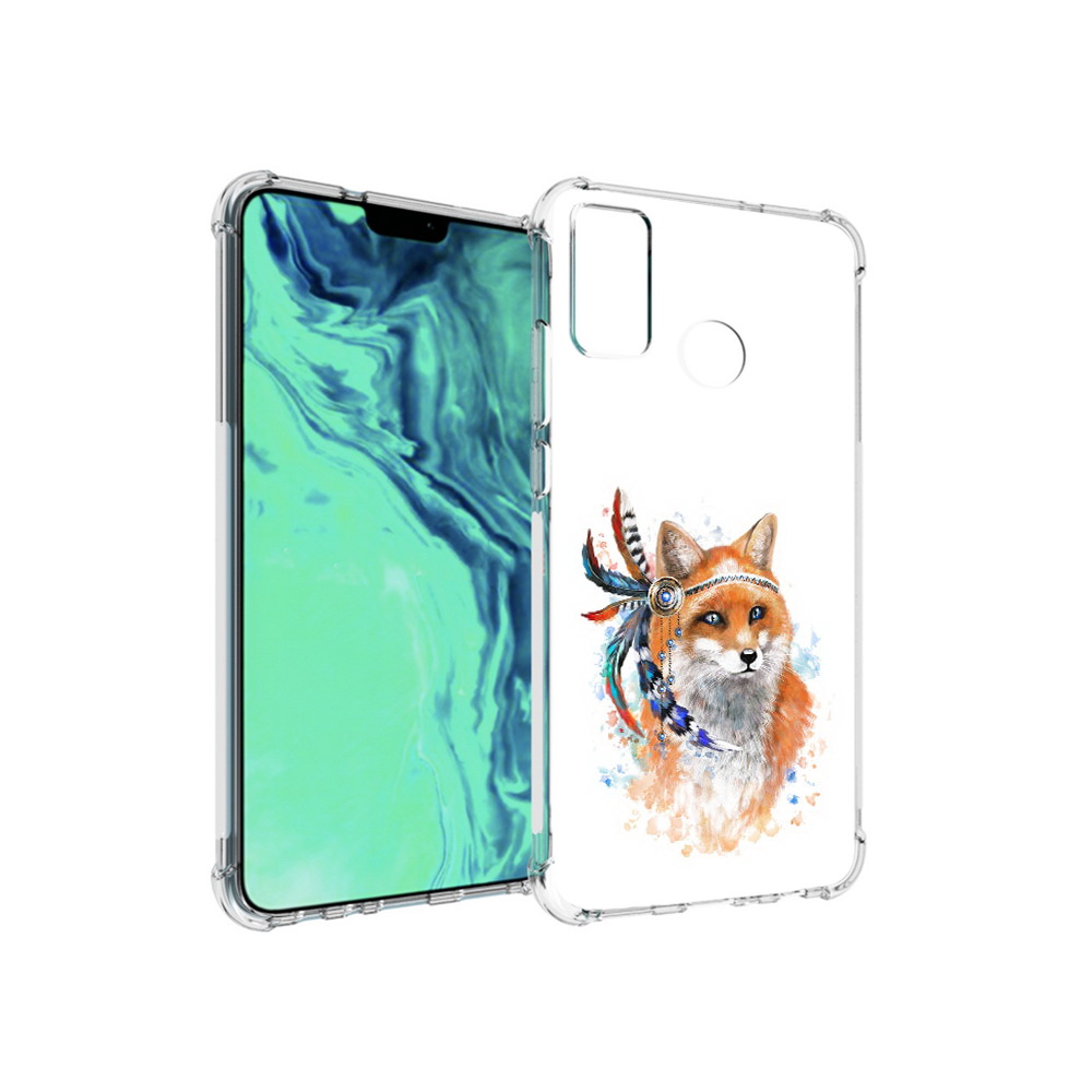 

Чехол MyPads Tocco для Huawei 9X Lite инду лиса, Прозрачный, Tocco