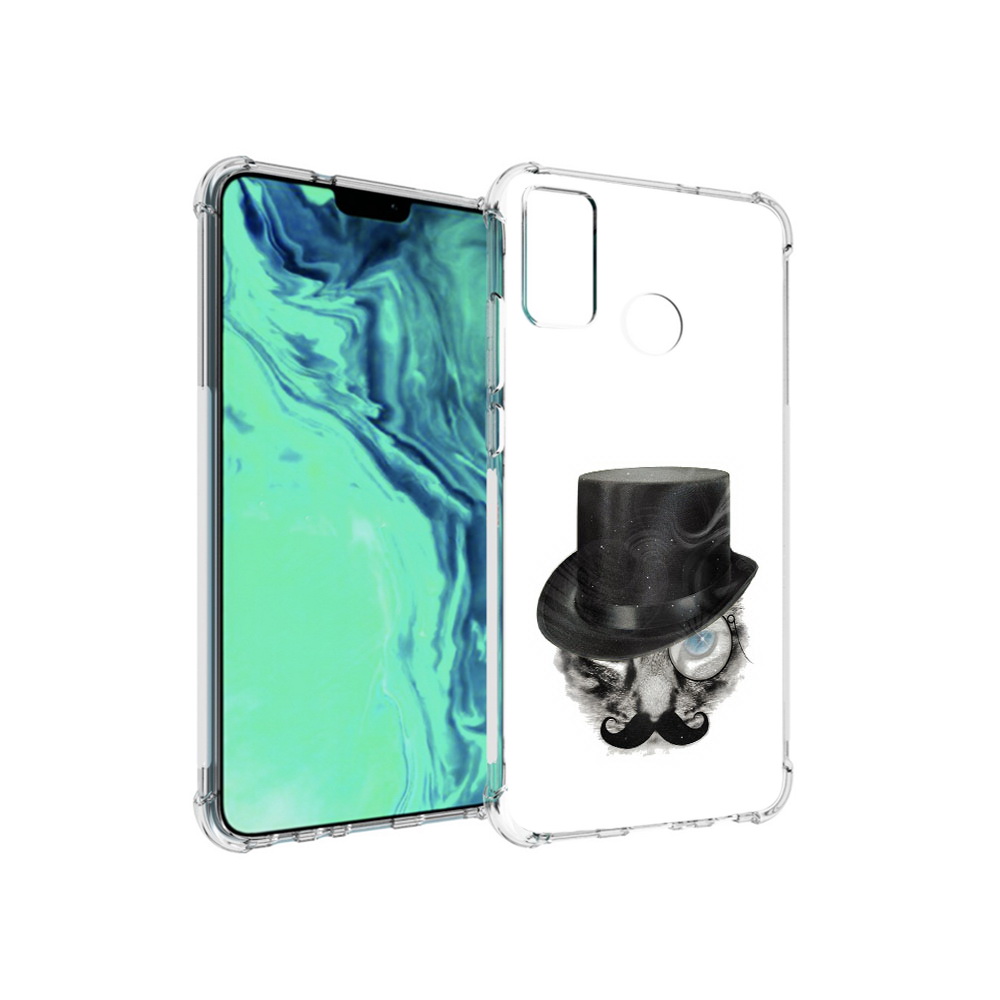 

Чехол MyPads Tocco для Huawei 9X Lite интелегентный кот, Прозрачный, Tocco