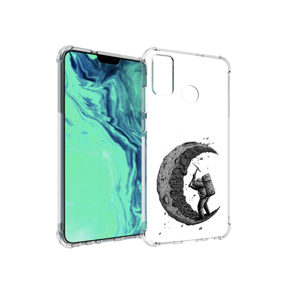 

Чехол MyPads Tocco для Huawei 9X Lite камненная луна, Прозрачный, Tocco