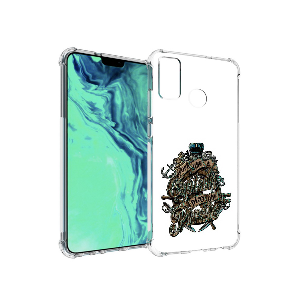 

Чехол MyPads Tocco для Huawei 9X Lite капитан пиратов, Прозрачный, Tocco
