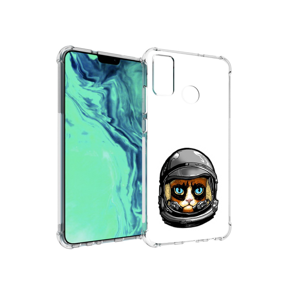 

Чехол MyPads Tocco для Huawei 9X Lite кот космонавт, Прозрачный, Tocco