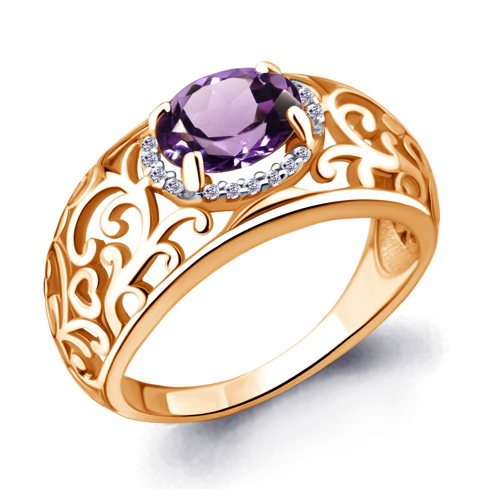 

Кольцо из серебра р. 17,5 AQUAMARINE 6543404А_925_з, 6543404А_925_з