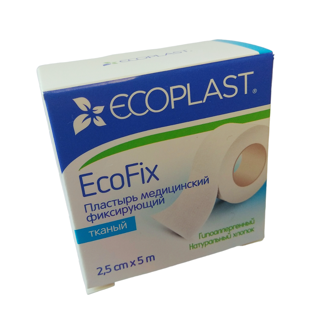 Ecoplast Пластырь EcoFix медицинский фиксирующий тканый 25 см х 5 м 1 шт 424₽