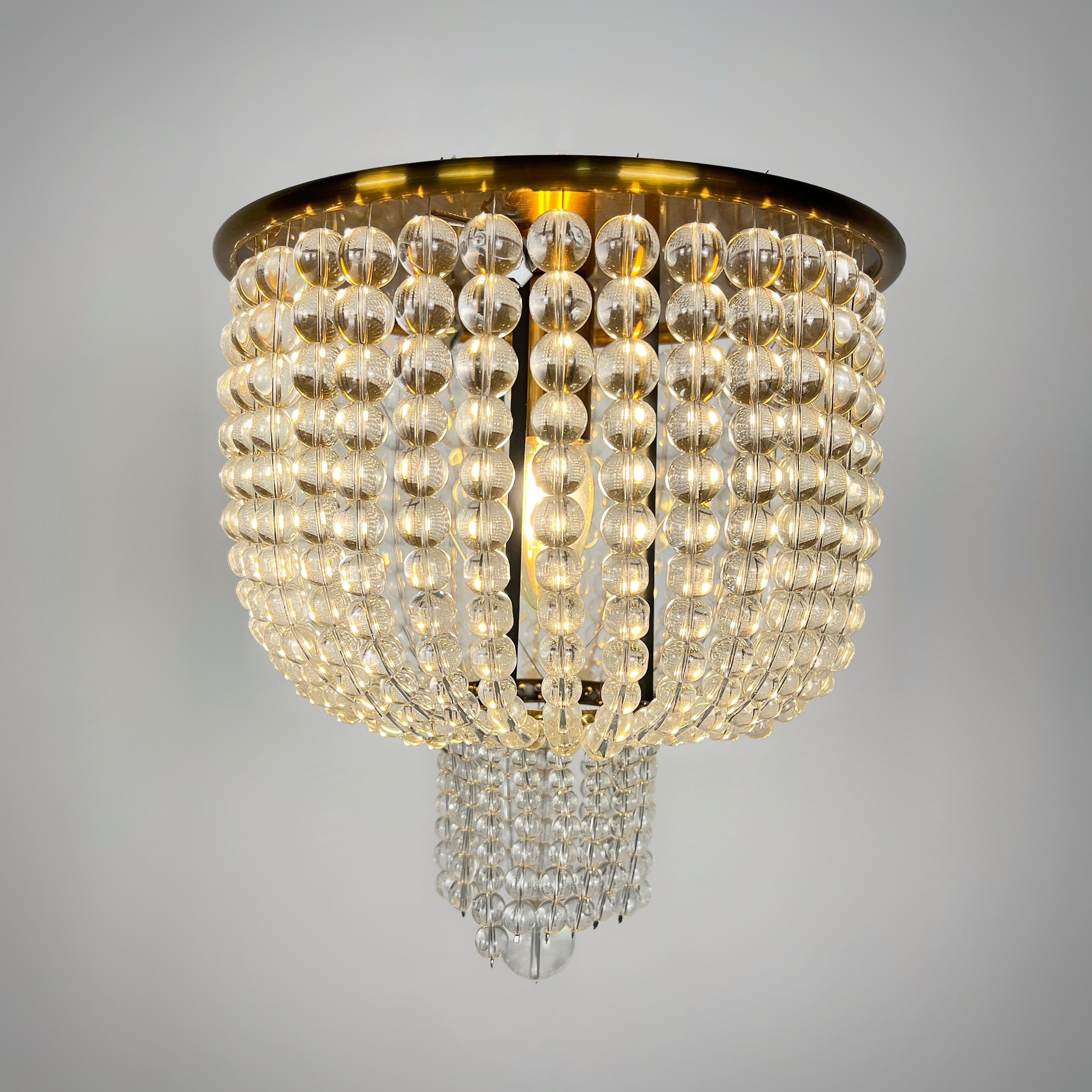 фото Потолочная люстра imperiumloft jacqueline white sconce brass