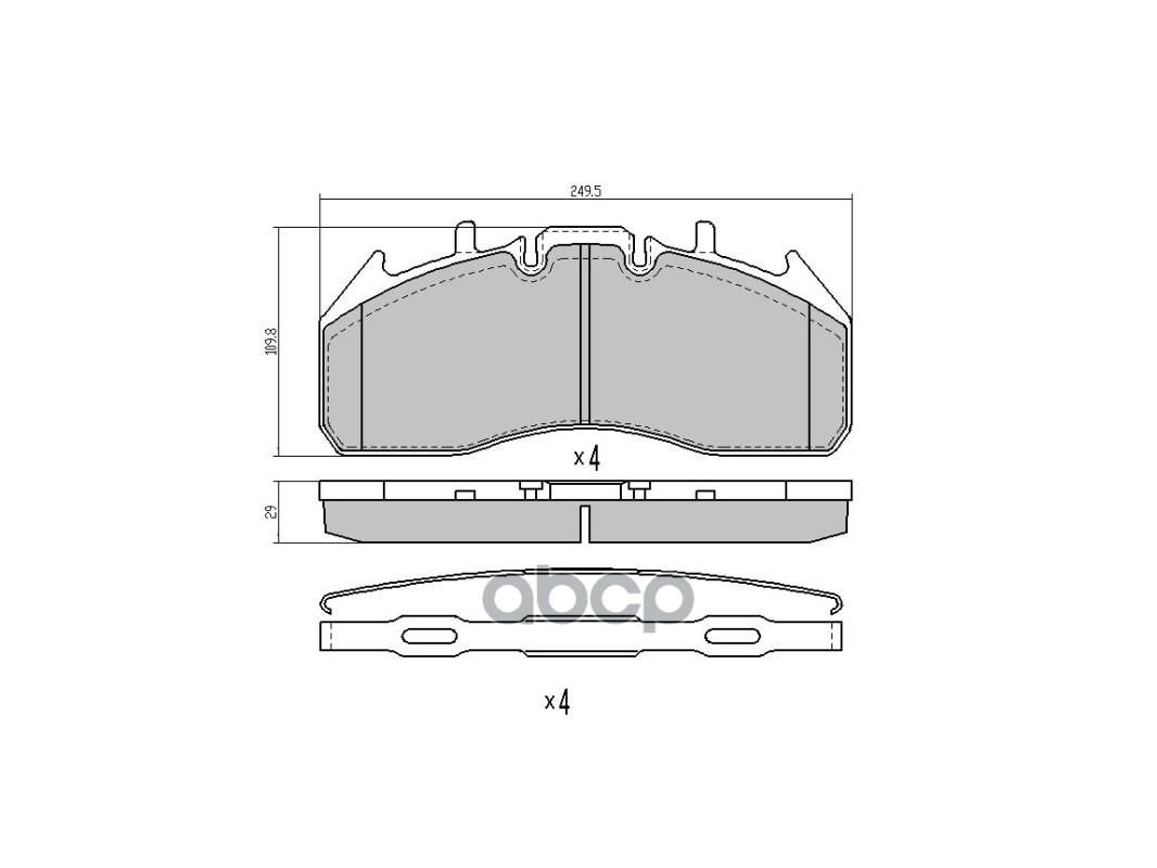 

Колодки Тормозные Перед Volvo Fh/Fe Sat арт. ST-7421496555