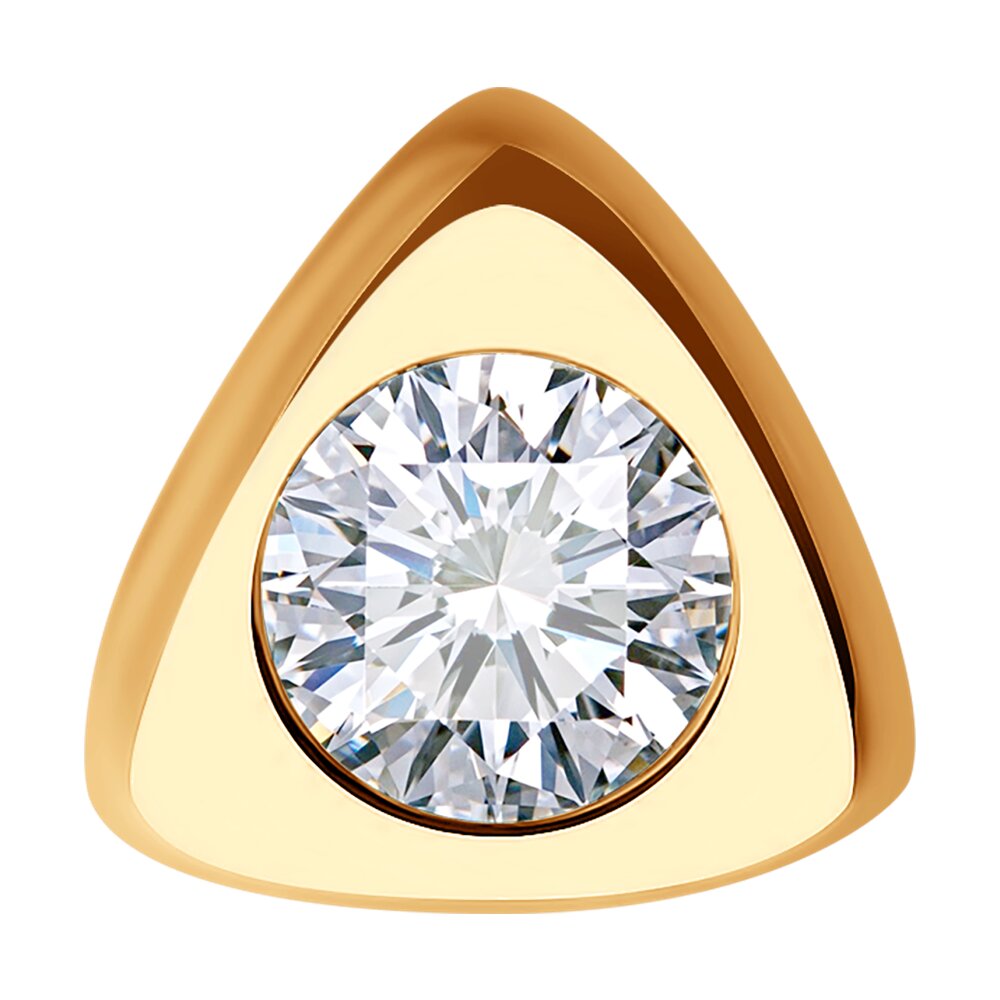 

Бегунок из красного золота Diamant 51-130-02048-1, фианит, 51-130-02048-1