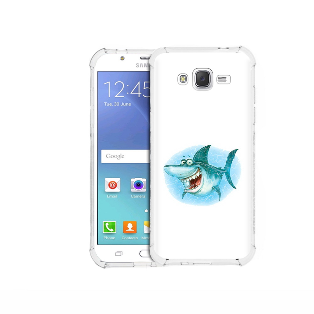 

Чехол MyPads Tocco для Samsung Galaxy J5 (2015) веселая акула (PT15272.579.261), Прозрачный, Tocco