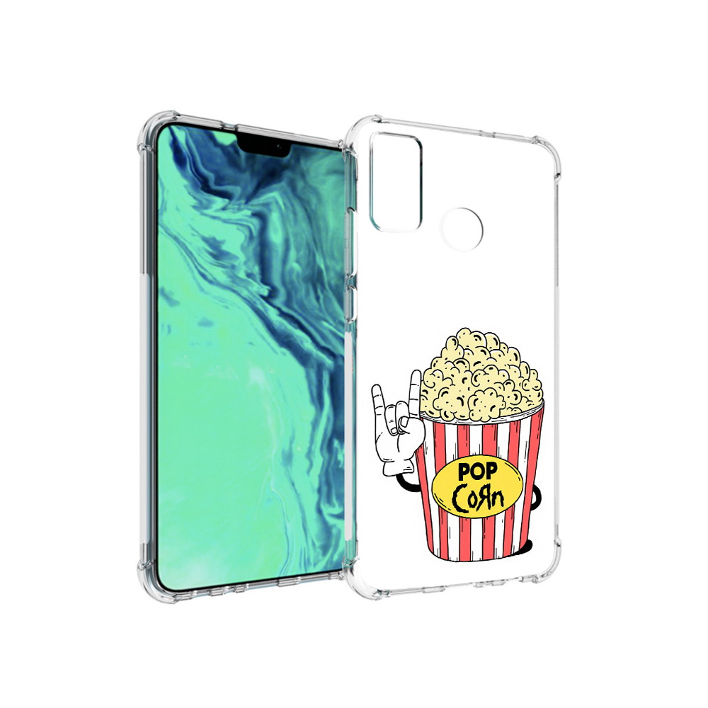 

Чехол MyPads Tocco для Huawei 9X Lite крутой попкорн, Прозрачный, Tocco