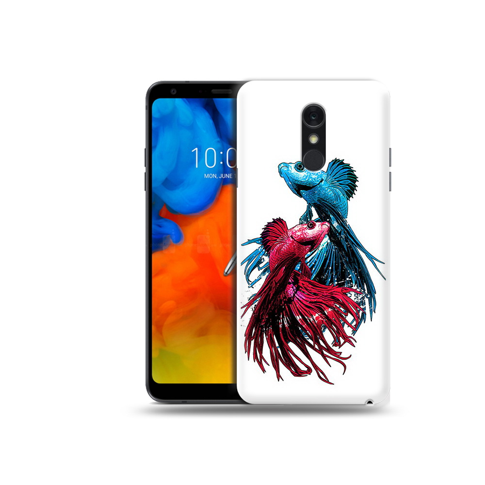 

Чехол MyPads Tocco для LG Q Stylus рыбы петушки, Прозрачный, Tocco