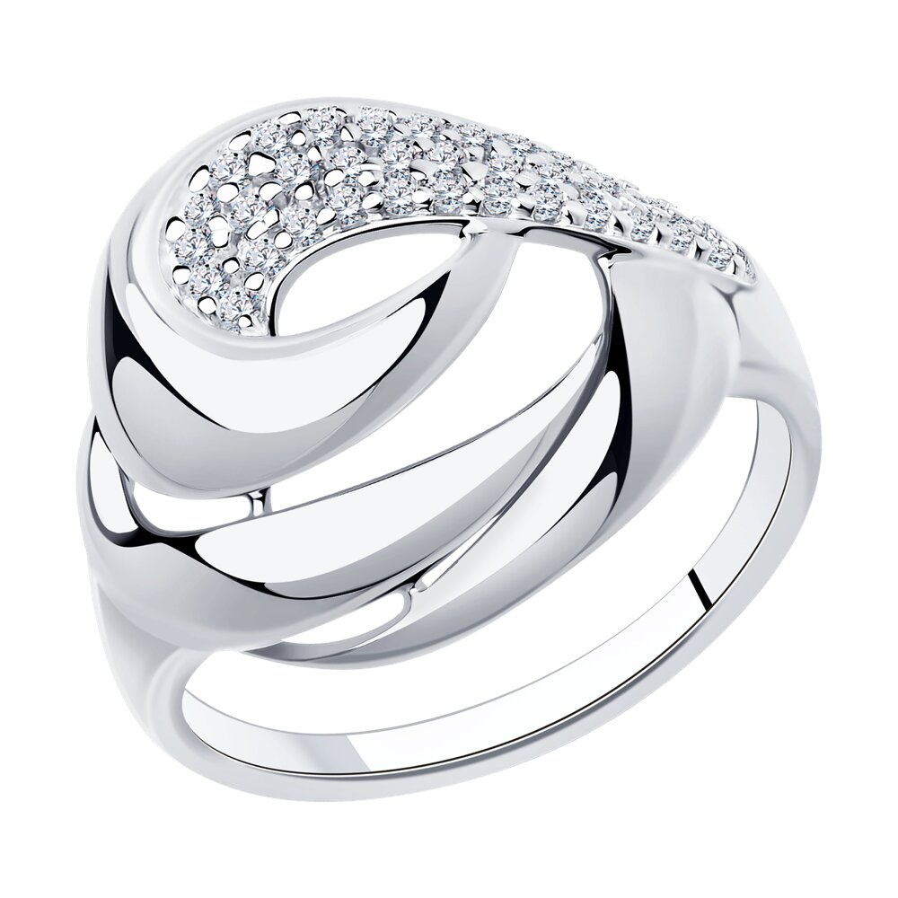 Кольцо из серебра р. 20 Diamant 94-110-00729-1, фианит, 94-110-00729-1