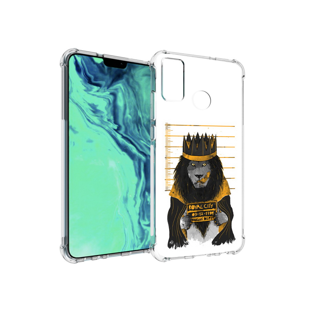 

Чехол MyPads Tocco для Huawei 9X Lite лев в законе, Прозрачный, Tocco