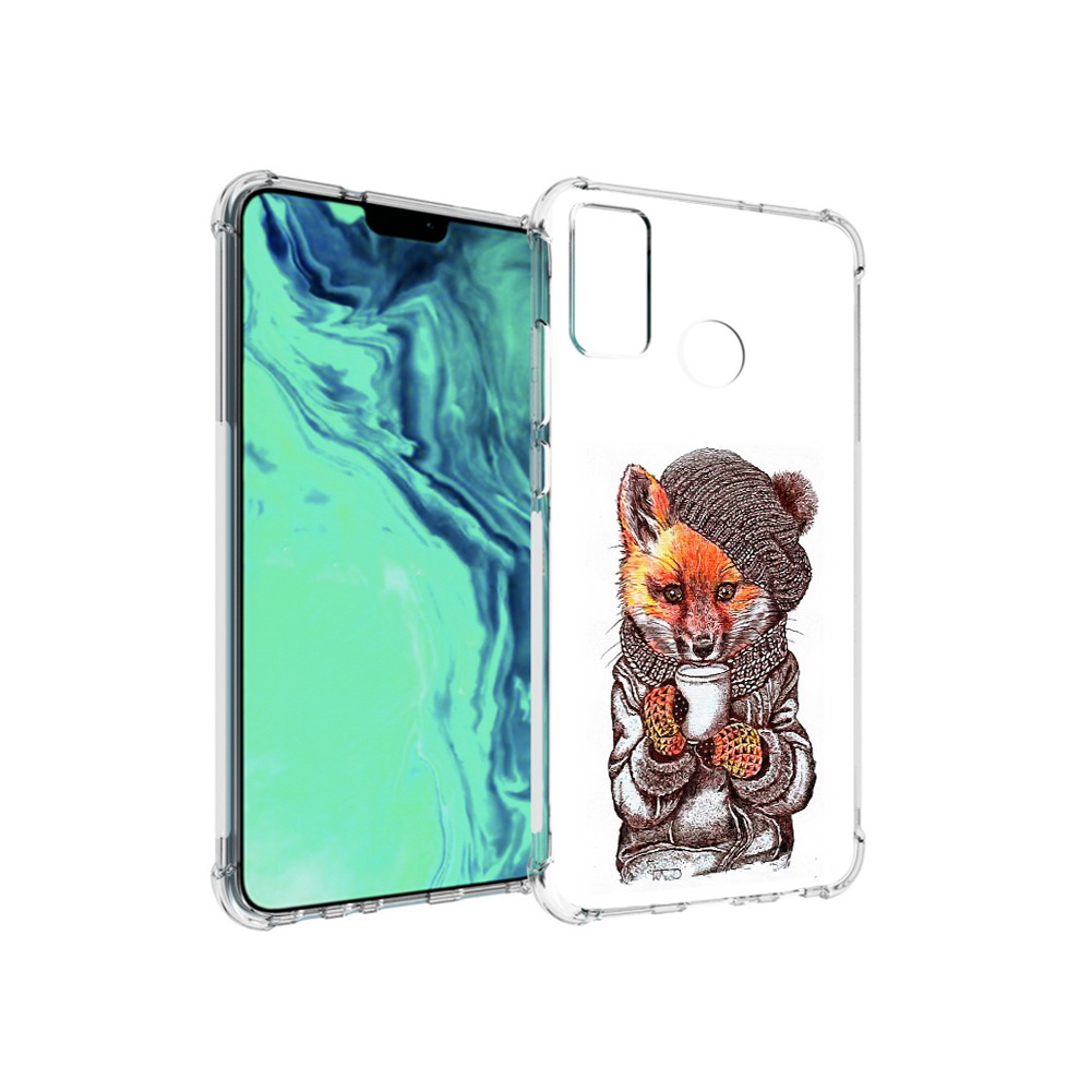 

Чехол MyPads Tocco для Huawei 9X Lite лиса в шапке, Tocco