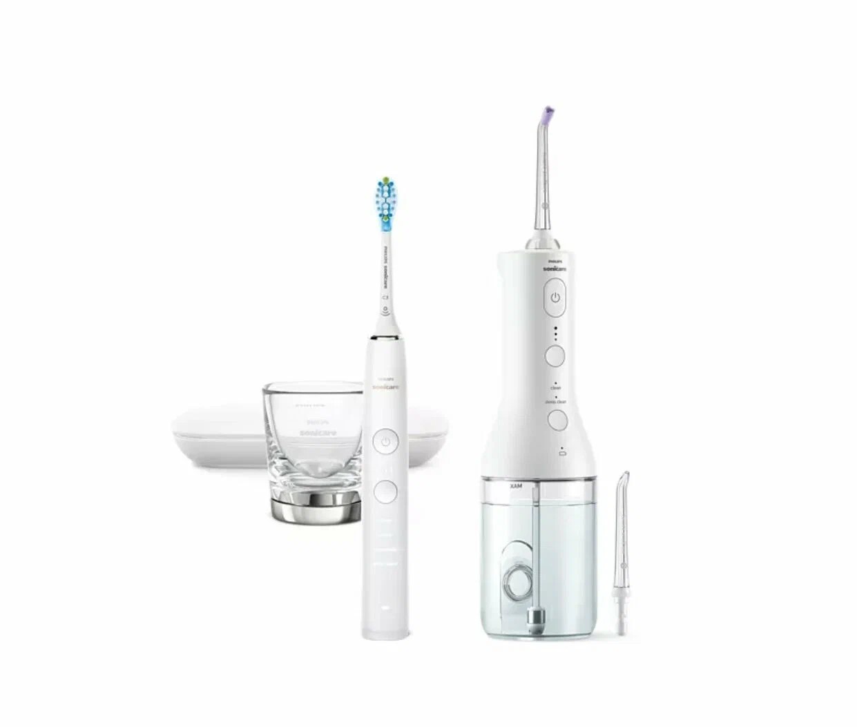 

Ирригатор+электрическая зубная щетка Philips HX3866/41 белый, HX3866/41