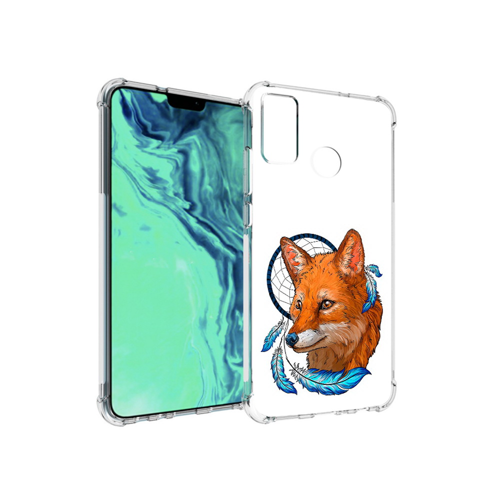 

Чехол MyPads Tocco для Huawei 9X Lite лиса и ловец снов, Прозрачный, Tocco