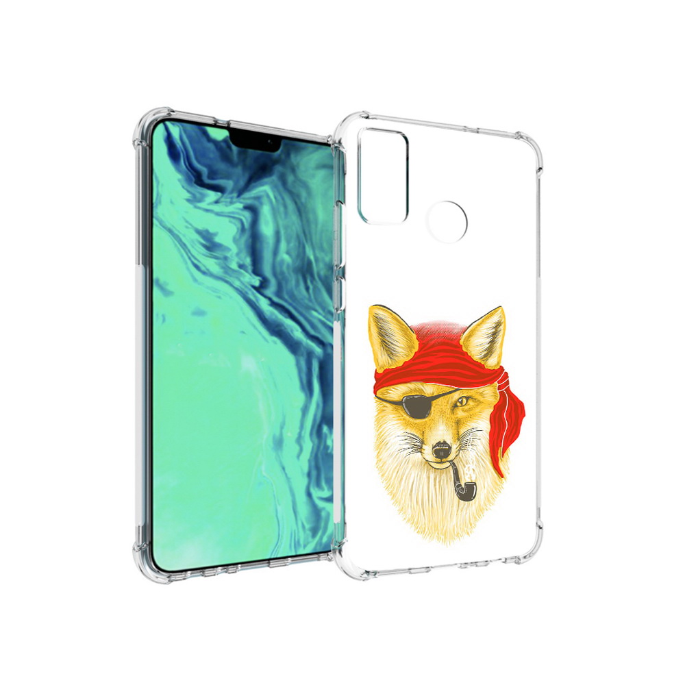 

Чехол MyPads Tocco для Huawei 9X Lite лиса-пират, Прозрачный, Tocco