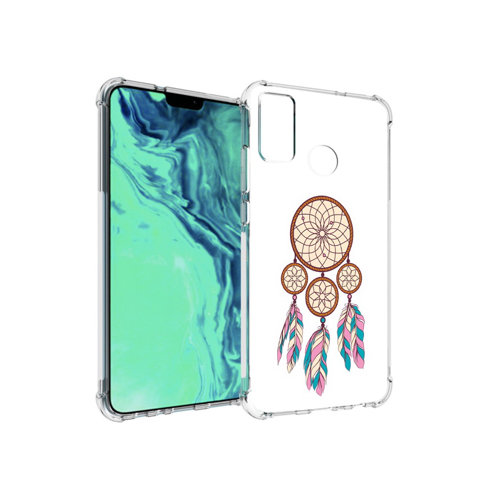 Чехол MyPads Tocco для Huawei 9X Lite ловец снов бежевый