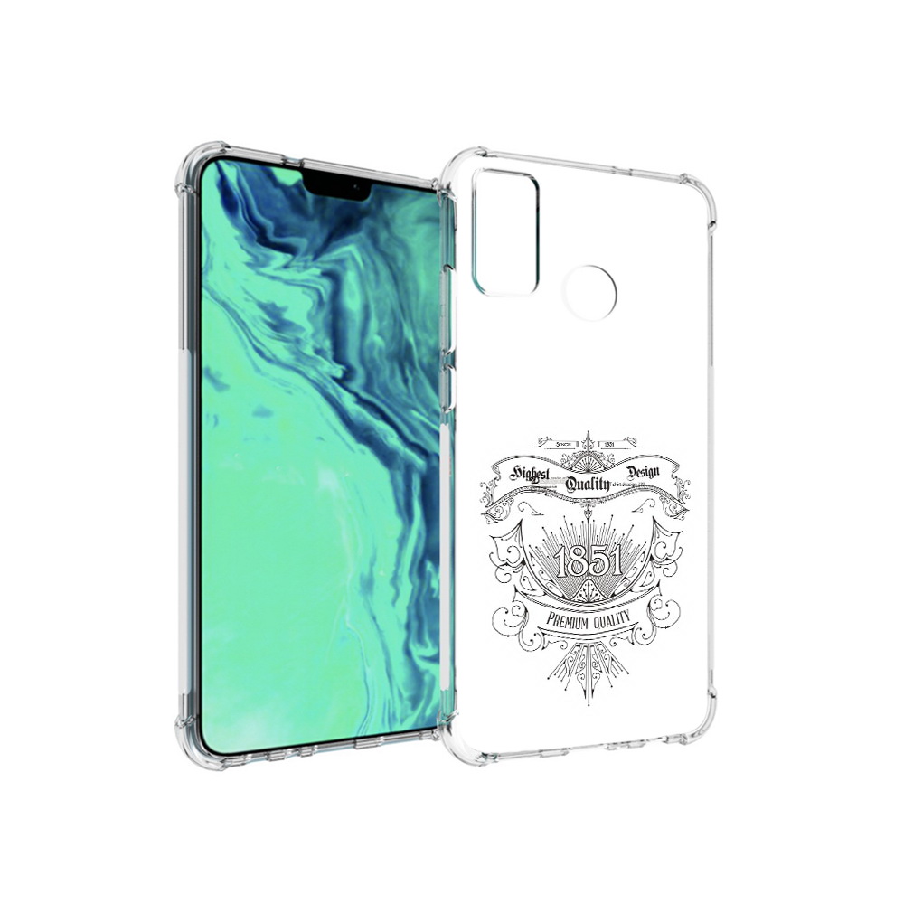 

Чехол MyPads Tocco для Huawei 9X Lite логотип 1851 год, Прозрачный, Tocco