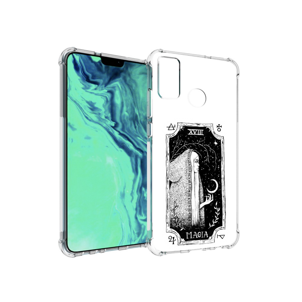 

Чехол MyPads Tocco для Huawei 9X Lite лунная магия, Прозрачный, Tocco