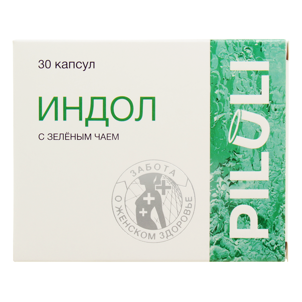 PILULI Индол с зеленым чаем капсулы по 300 мг 30 шт.